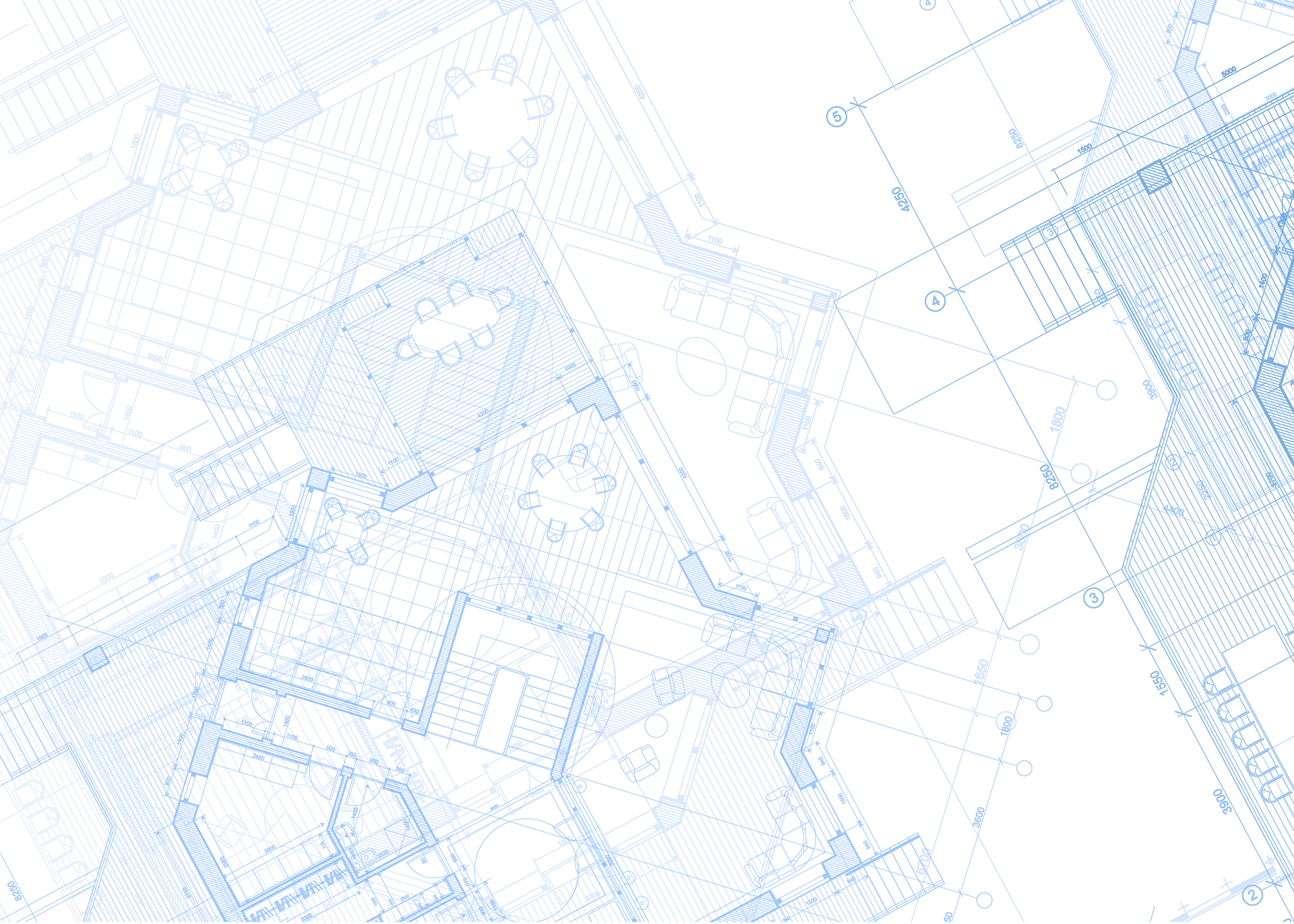 Blueprint of commercial building